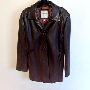Authentic Andrew Marc New York Leather jacket, size Large.